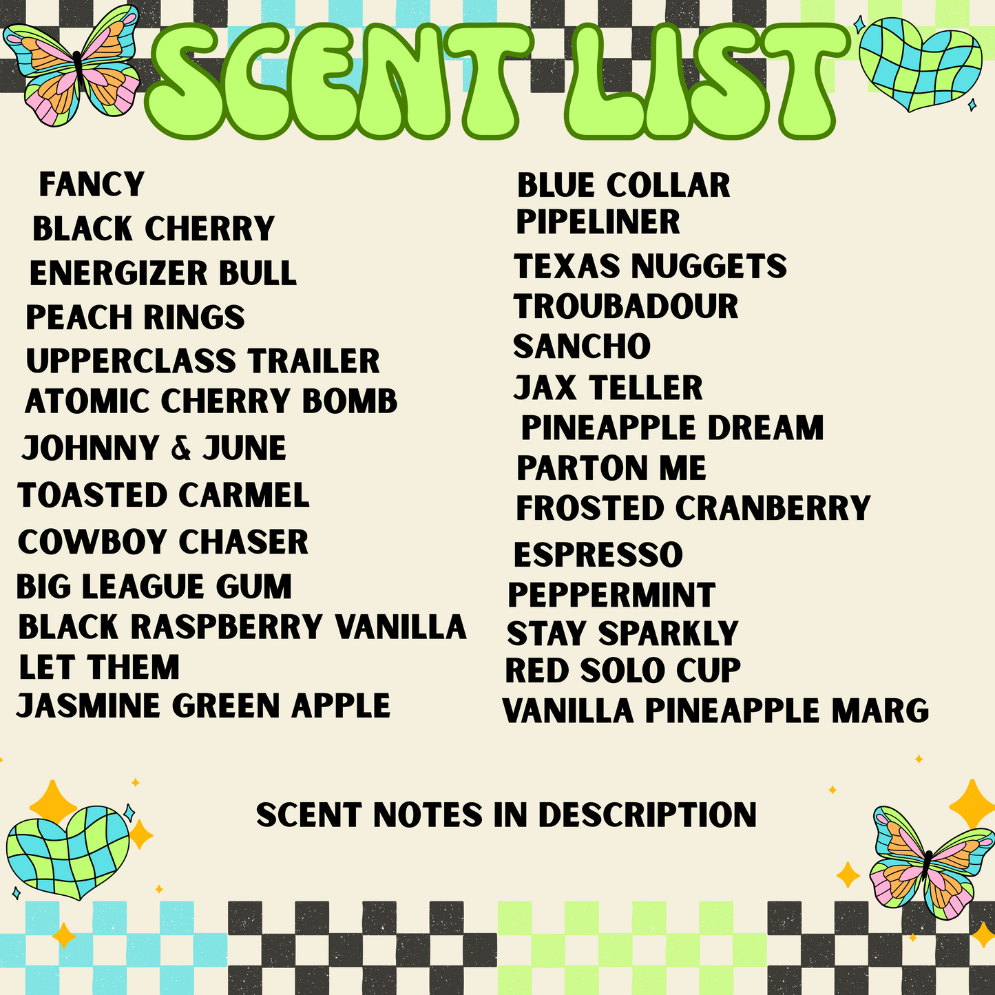 Scent List 1