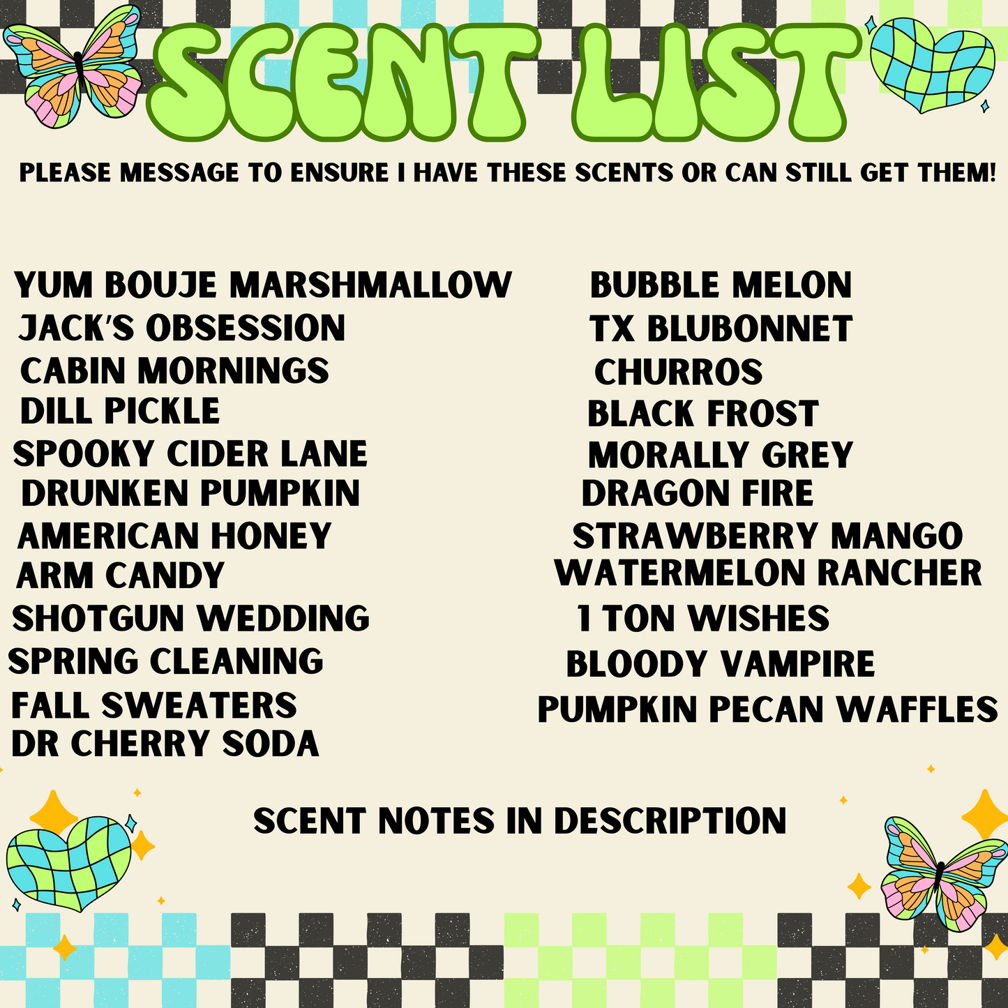 Scent List 2